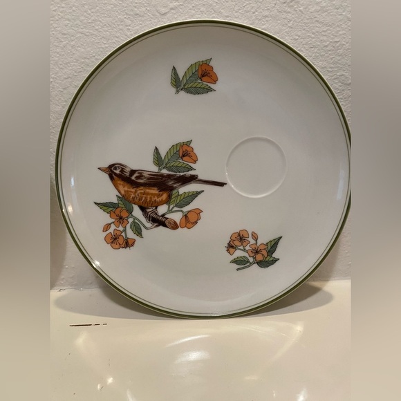 Fitz & Floyd Collector Bird Snack Set 1975- Set of 2 - Picture 3 of 12